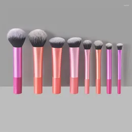 Makeup Brushes Accessoires Fashion Contrast Brush Set 8 Pcs Multi-color Long Tube Blush Foundation