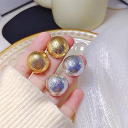 Stud Earrings Vintage Round Metal Statement For Women OL Party Gift Holiday Sporty Fashion Jewelry Ear Accessories E401
