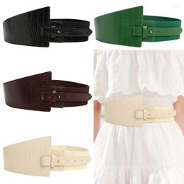 Belts Fashion For Women Leather Pin Buckle Cummerbunds Body Corset Cummerbund Female Wide Soft Waistbands