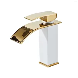 Bathroom Sink Faucets Stylish And Durable Single Cold Faucet Ideal For Countertop Basins Copper Gold Finish Premium Quality