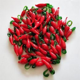 20 mm 30 mm handgefertigte rot Chili Lampenperlen für DIY -Anhänger Halskette