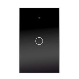 Control WiFi Wall Touch Light Switch can Wireless Remote Control Tuya/Smart Life App Backlight Work with Alexa Google Voice US EU