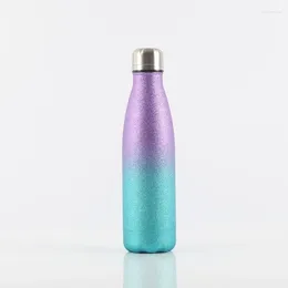 Water Bottles Double Layer Vacuum Insulated Cup 304 Stainless Steel Cola Bottle Large Capacity Outdoor Trend Essential