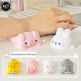 Mouse Pads Wrist Rests Cute Wrist Rest Pad port for Mouse Computer Laptop Arm Rest for Desk Ergonomic Kawaii Office plies Slow Rising ToysL231221