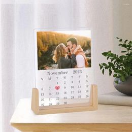 Frames Custom Calendar Couple Po Frame Wedding Anniversary Gift For Husband Wife Personalised Date Month Memories Desktop Display