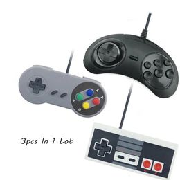ViGRAND VPLAY 3Pcs Wired USB Joystick For PC Computer For Snes USB PC Gamepad Gaming For Nes For Sega Controller Game Joypad 231220