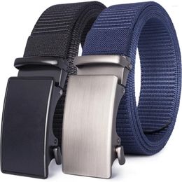 Belts JACNAIP Men Belt Nylon Hard Alloy Quick Release Buckle High Quality Casual Automatic Jeans Army Waist Strap
