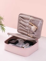 Ladies Portable High Appearance Index Cosmetic Bag Large capacity Travel Washing Three dimensional Makeup Storage 231220
