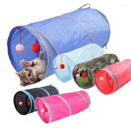 Cat Toys Cat Toys 6 Colour Funny Pet Tunnel 2 Holes Play Tubes Balls Collapsible Crinkle Kitten Puppy Ferrets Dog Drop Delivery Home Ga Dhmo5