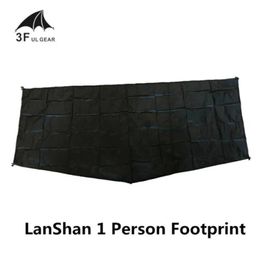 Shelters 3F UL GEAR LanShan 1 Tent footprint waterproof wearproof groundsheet original silnylon ground cloth 210*95cm
