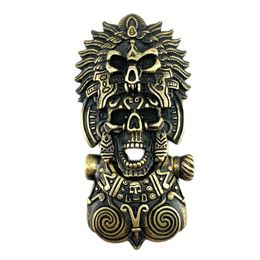 Tools 1 Set Brass Chief Skull Paracord Beads Weaving Crafts Shackle Diy Pendant Knife Lanyards Charms for Bracelet Accessories