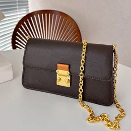 crossbody bag designer bag Women Wallet On Chain gold chain shoulder bag luxury bag ladies Fashion Classic prints handbag