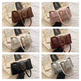 Texture Stone Pattern Exquisite Women's Bag Leisure High end Small Handbag Shoulder Bag 2023 Fashionable Underarm Bag FMT-4153