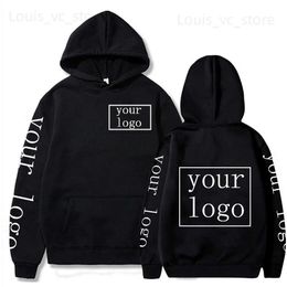 Men's Hoodies Sweatshirts 2022 Style Custom Hoodie Diy Text Couple Friends Family Image Print Clothing Custom Sports Leisure Sweater Size Xs-4Xl T231221