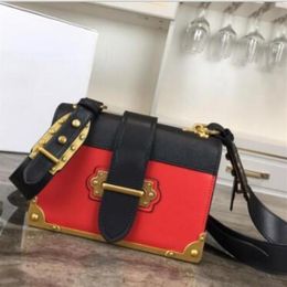 Newset Chain Shoulder Bags 20cm Insert buckle Purse Square Handbags Genuine Leather Women Clutch Messenger Bag Crossbody Totes 02338H