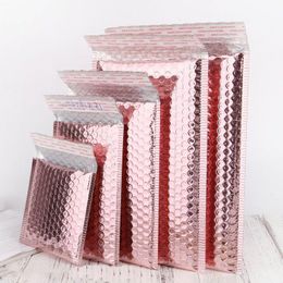 Rose Gold Foam Envelope Bags Self Seal Mailers Aluminum Foil Bubble Padded Envelopes With poly mailer Mailing Bag Pceqs