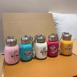 Designer Water Cups New Thermos Cup Girl Style Water Bottle Little Rabbit Cartoon Patern Cute Insulated Water Cup with LOGO