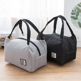 Portable Lunch Bag 2020 New Thermal Insulated Lunch Box Tote Cooler Bag Bento Pouch Container School Storage Bags1291b