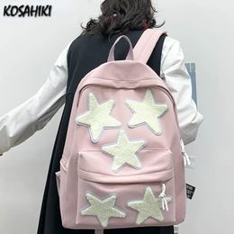 Kawaii Cute Girls Japanese Sweet Backpacks All Match Y2k School Backpack for Students Streetwear Preppy Star Women's Schoolbags 231221