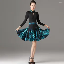 Stage Wear X023 Latin Dance Dress Female Professional Competition Costumes Table Performance Clothes Cheongsam