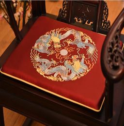 Chinese Embroidery Dragon Chair Seat Cushion Office Home Sofa Chair Antislip Seat Pad Xmas Decor Dining Chair Armchair Seat Cushi3149255