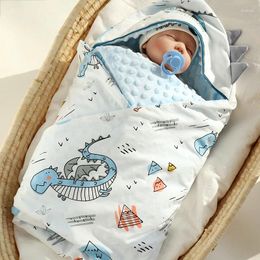 Blankets Soft Baby Blanket Swaddle For Born Cotton Winter Sleeping Bag Wrap Bedding