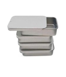 500pcslot 603411mm Size Plain Slide Top Tin Box Rectangle Candy Case Storage Box Push And Pull Boxes8612135