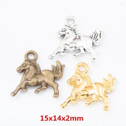 Charms 85 Pieces Of Retro Metal Zinc Alloy Horse Pendant For DIY Handmade Jewellery Necklace Making 7792