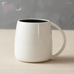 Mugs The Nordic Breakfast Milk Ceramic Water Cup Large Capacity Simple Mug Handgrip Matte Pure Colour Household Gift