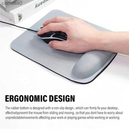 Mouse Pads Wrist Rests Ergonomic Mouse Pad With Wrist port Gaming Mouse Mat With Wrist Rest Anti-slip Rubber Base Mouse Pad For Home OfficeL231221