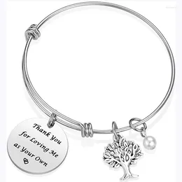 Bangle Step Mom Bracelet - Mother's Day Gift For From Daughter Son Thank You Loving Me As Your Own Stepmother