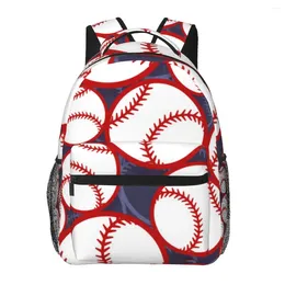 Backpack Baseball Softball Ball Graphics Women Men Large Capacity Outdoor Travel Bag Casual