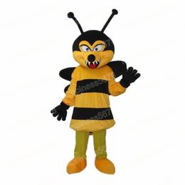 Adult size Bee Mascot Costumes Cartoon Character Outfit Suit Carnival Adults Size Halloween Christmas Party Carnival Dress suits For Men Women