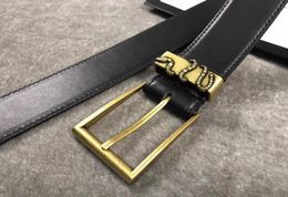 classic style buckle with snake models belt mens womens riem real picture 105cm125cm not with box as a gift 709DH8846082