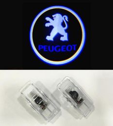 2pcsset For Peugeot Door logo light projector wireless Ghost Shadow welcome laser lamp For 508 408 308 3008 4008 5008 CRZ5512658