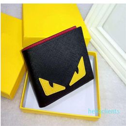 2022 Whole High Quality PU Leather Wallet European Style Fashion Eye Pattern Pocket Wallets Short Mini Credit Card Purses2269