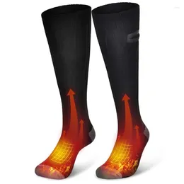 Men's Socks Electric Heated Thermal Insulated Rechargeable Heating Stockings Powered Winter Foot Warmer For Men Women 37JB
