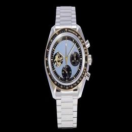 42mm mechanical chronograph limited edition men watch wristwatch Bracelet Manual hand Winding Chrono Movement quality waterpr310N
