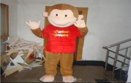 2018 High quality Adult size Cartoon Curious George monkey Mascot Costume mascot halloween costume christmas Crazy 6583296