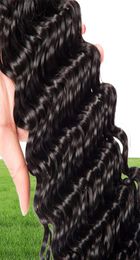 Indian Human Hair 4 Bundles Deep Wave Curly 8-28inch Hair Extensions 4 Pieces/lot Double Wefts Wholesale Yiruhair6599264