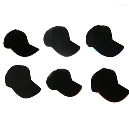 Ball Caps Niche Sport Cap LED Glowing Baseball Adjustable Hip Hop For Sun Hat All-match Unisex Outdoor Night Running Worko