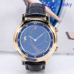 Luxury Patek Watches for Men 5102j Super Complex Function Chronometer Series 43 Gauge Star Sky Automatic Mechanical Wrist Watch