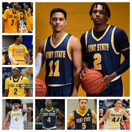 Customzied Tyem Freeman Kent State Golden Flashes basketball Jersey Mens Women Youth All Stitched Julius Rollins VonCameron Davis Brenden Moss Giovanni Santiago