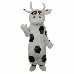 Adult size Black Dot Cow Mascot Costumes Cartoon Character Outfit Suit Carnival Adults Size Halloween Christmas Party Carnival Dress suits For Men Women