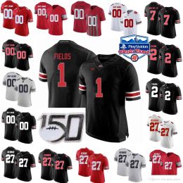 CUSTOM NCAA Ohio State Buckeyes College Football Jerseys Kids Youth Justin Fields Jersey Chase Young Haskins Jr. Elliott Eddie George Custom