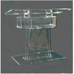 Transparent Lectern Classroom Lectern Podium Clear Acrylic Lectern Stand Modern Church Pulpit Clear Plastic Church Podium203a