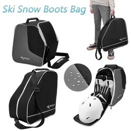Skiing Snowboarding Storage Bag Ski Helmets Goggles Gloves Boot Waterproof Travel Luggage for Winter Outdoor Sports Supplies 231221