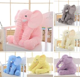 Large Kids Plush Elephant Toy Sleeping Back Cushion Doll PP Cotton Lining Baby Stuffed Animals Y2001034612184