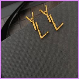 Fashion Designers Earrings For Women Jewellery Gold Letter Hoop Earring Designer Stud Earrings Party Wedding Ear Studs Pendants Nice235j