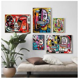 Graffiti Street Art Joachim Abstract Colourful Canvas Painting Wall Art Pictures For Living Room Bedroom Home Decoration Unframed1787633